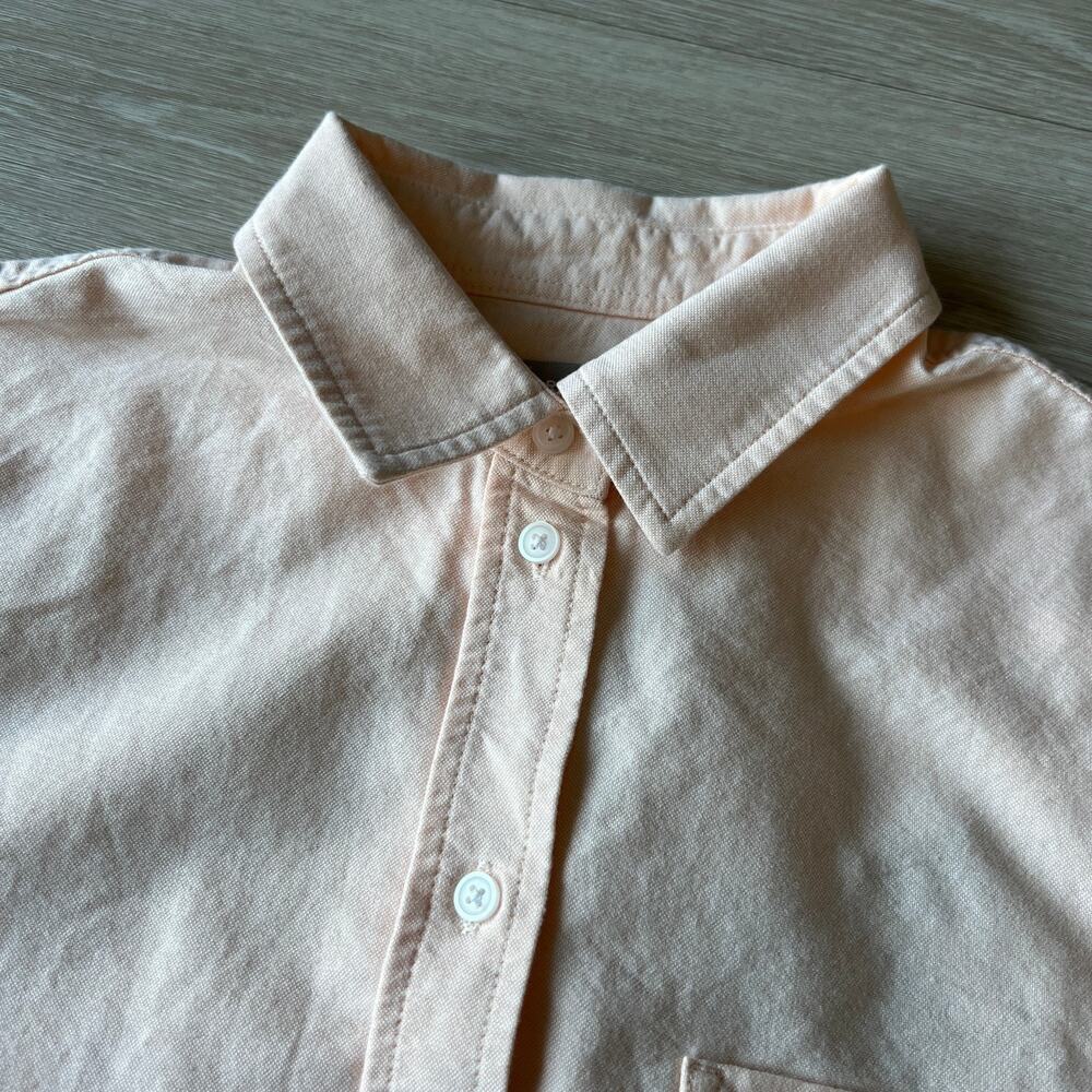 Everlane Organic Cotton Oxford Shirt Womens Size 2 Apricot - Picture 8 of 15